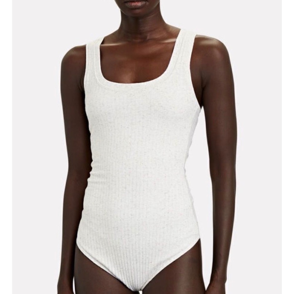 ALIX NYC Hart Tank Ribbed Bodysuit in Ivory Women's‎ Size XS